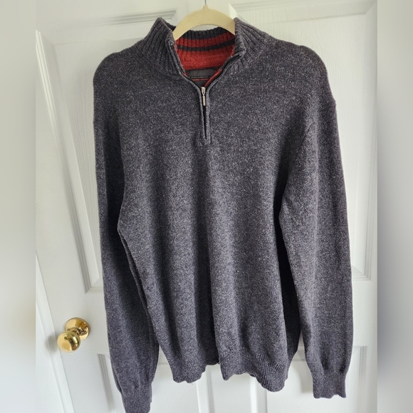 Emanuel Ungaro Charcoal Zip-Up Sweater - Picture 1 of 8